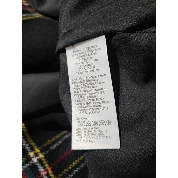 J. Crew Womens Tartan Plaid Wool Jacket Plus 24 3X New - Round Neck- Holidays - Picture 6 of 11